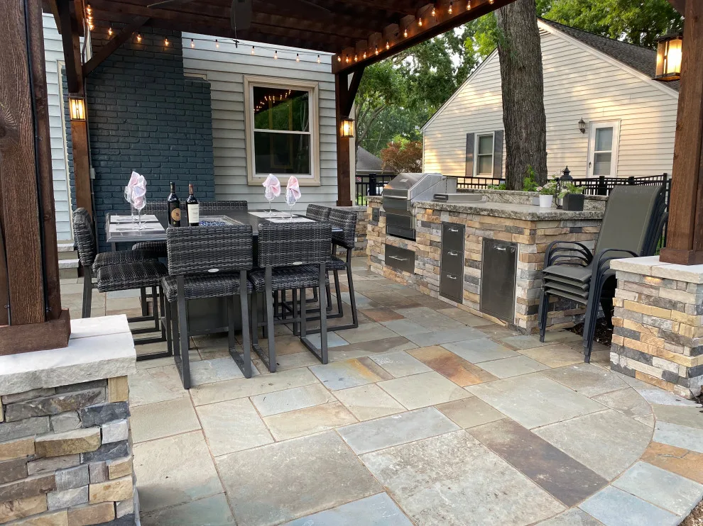 Kansas Tranquil Pergola and Patio by Kansas City Hardscapes - Photo 2