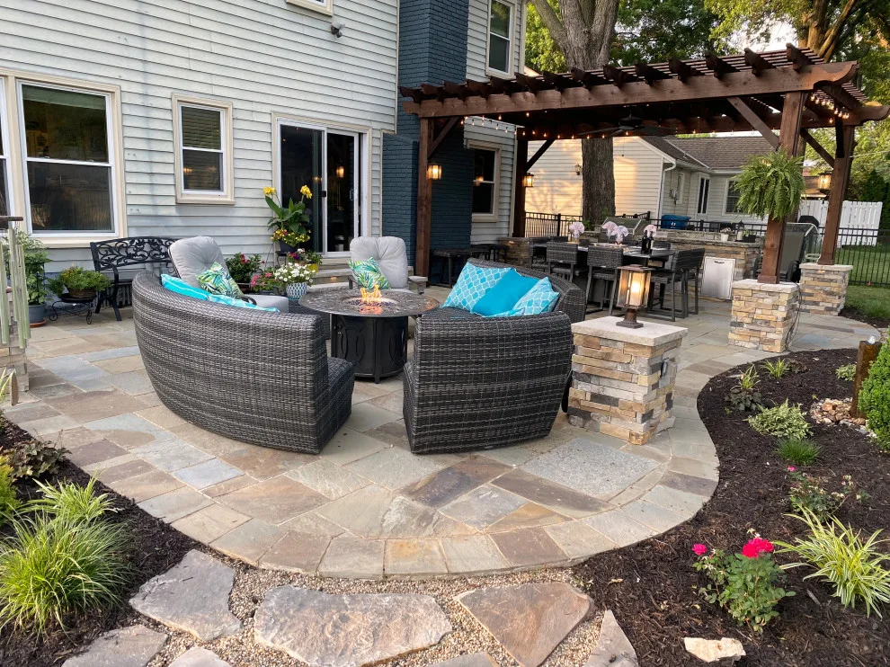 Kansas Tranquil Pergola and Patio by Kansas City Hardscapes - Photo 6