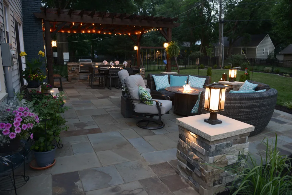 Kansas Tranquil Pergola and Patio by Kansas City Hardscapes - Photo 5