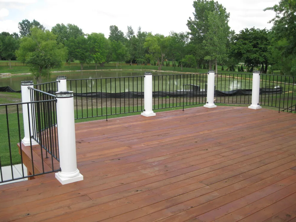 Custom Deck Lighting for Kitchen with Low Voltage Lighted Post Caps by Moonlight Decks LLC - Photo 2