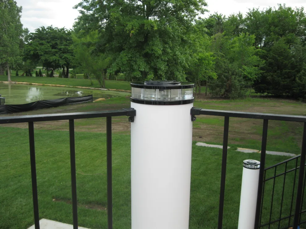 Custom Deck Lighting for Kitchen with Low Voltage Lighted Post Caps by Moonlight Decks LLC - Photo 6