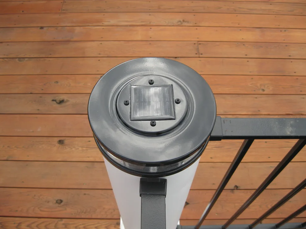 Custom Deck Lighting for Kitchen with Low Voltage Lighted Post Caps by Moonlight Decks LLC - Photo 4