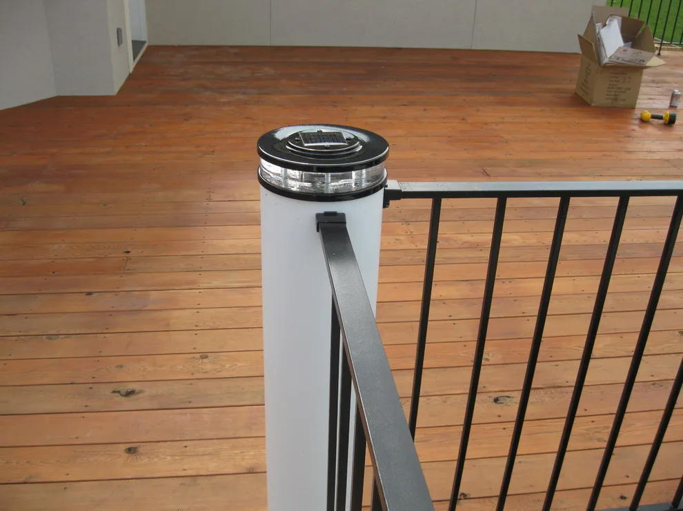 Custom Deck Lighting for Kitchen with Low Voltage Lighted Post Caps by Moonlight Decks LLC - Photo 5