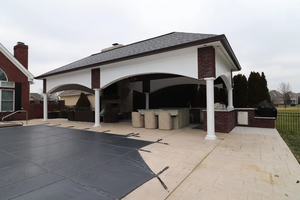 Lake Forest Pool Pavilion by KLC Decking And Outdoor Living - Photo 9