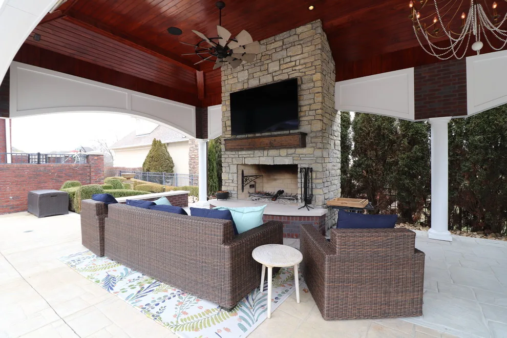 Lake Forest Pool Pavilion by KLC Decking And Outdoor Living - Photo 8