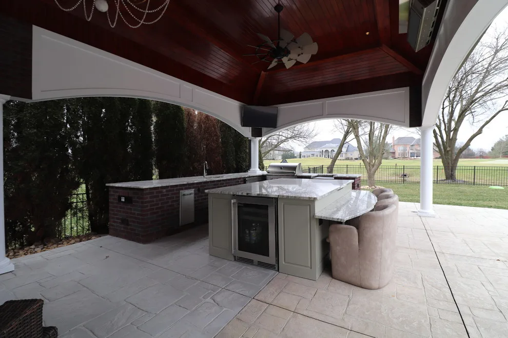 Lake Forest Pool Pavilion by KLC Decking And Outdoor Living - Photo 11