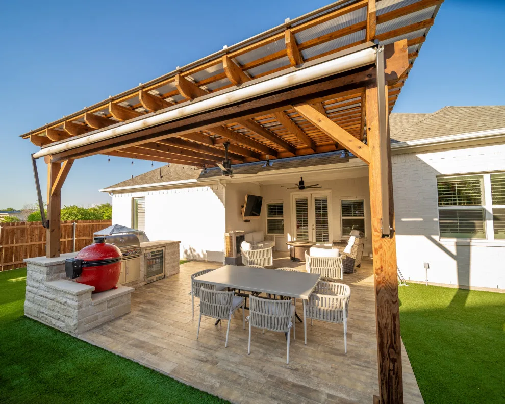 Leafgren Project - Total Backyard Transformation by Panther City Arbor & Patio - Photo 9