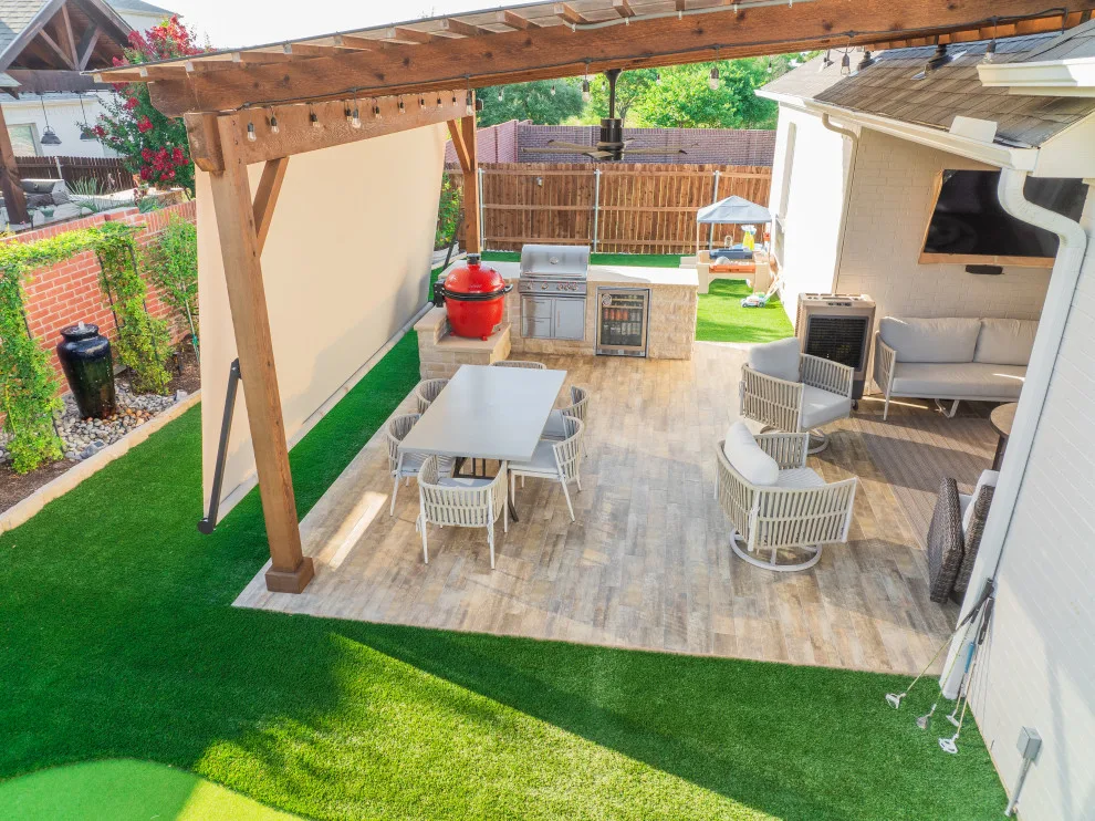 Leafgren Project - Total Backyard Transformation by Panther City Arbor & Patio - Photo 2