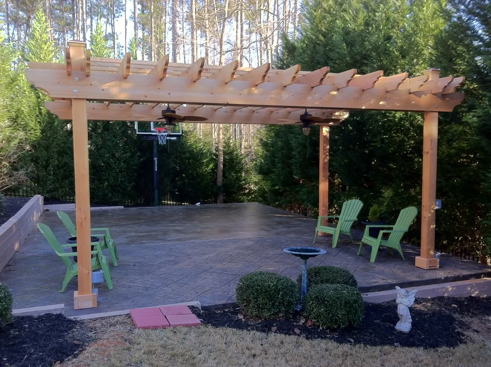 Standalone cedar pergola by DeckThisOut - Photo 2