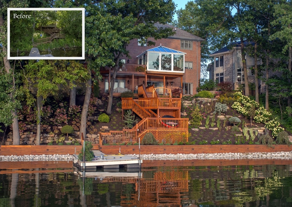 Lakeside slopes in Valparaiso, Indiana by Smalls Landscaping - Photo 6