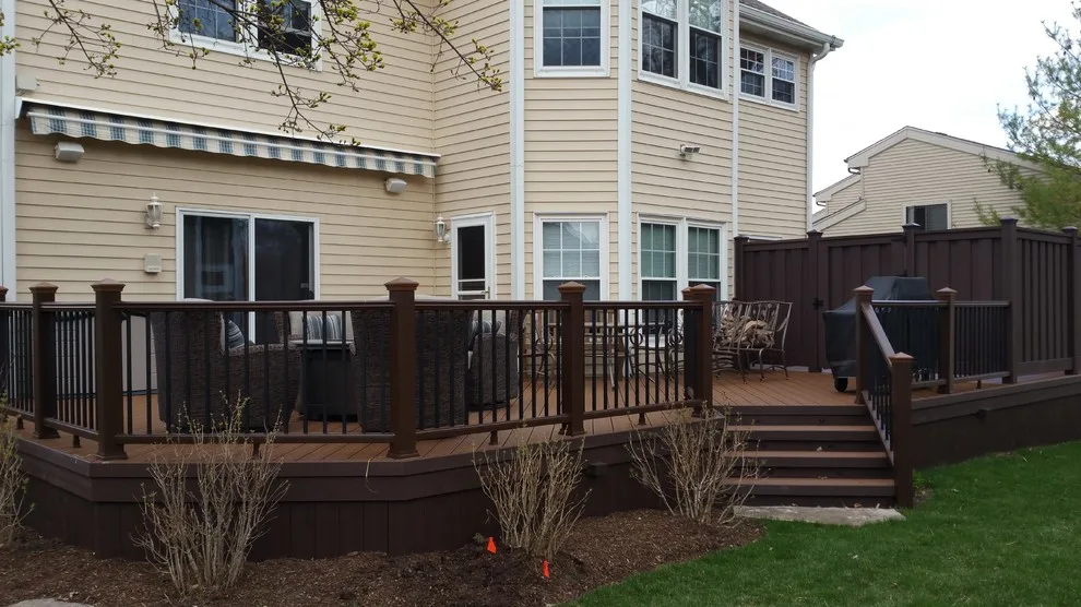 Minimal Upkeep Trex Transcend Deck with Privacy Barrier by Miles Bradley Building And Remodeling - Photo 3