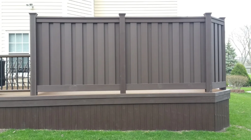 Minimal Upkeep Trex Transcend Deck with Privacy Barrier by Miles Bradley Building And Remodeling - Photo 2
