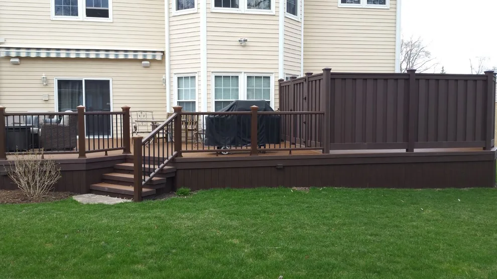 Minimal Upkeep Trex Transcend Deck with Privacy Barrier by Miles Bradley Building And Remodeling - Photo 6