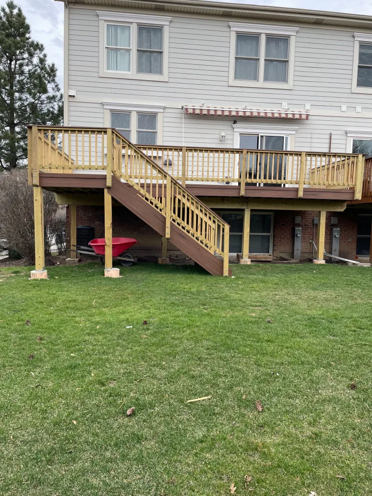 Mahogany TimberTech Deck in Palatine, Illinois by Archadeck Of Chicagoland - Photo 3