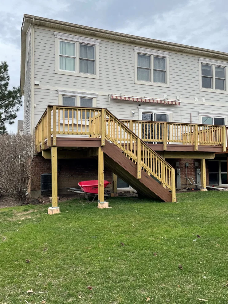 Mahogany TimberTech Deck in Palatine, Illinois by Archadeck Of Chicagoland - Photo 2