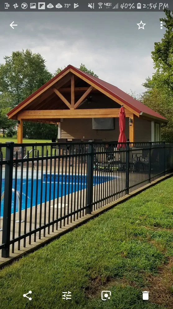 Memphis Poolside Pavilion, Arbor, and Deck by Weddington Construction - Photo 4