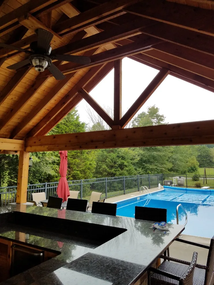 Memphis Poolside Pavilion, Arbor, and Deck by Weddington Construction - Photo 7