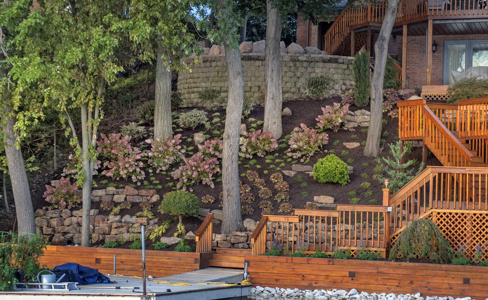 Lakeside slopes in Valparaiso, Indiana by Smalls Landscaping - Photo 11