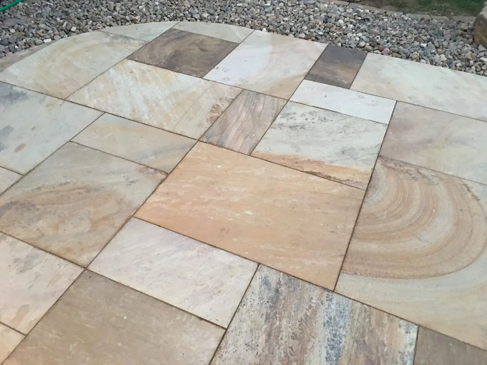 Missouri Patios with Fire Pit, Integrated Steps, and Outdoor Lighting by Kansas City Hardscapes - Photo 3