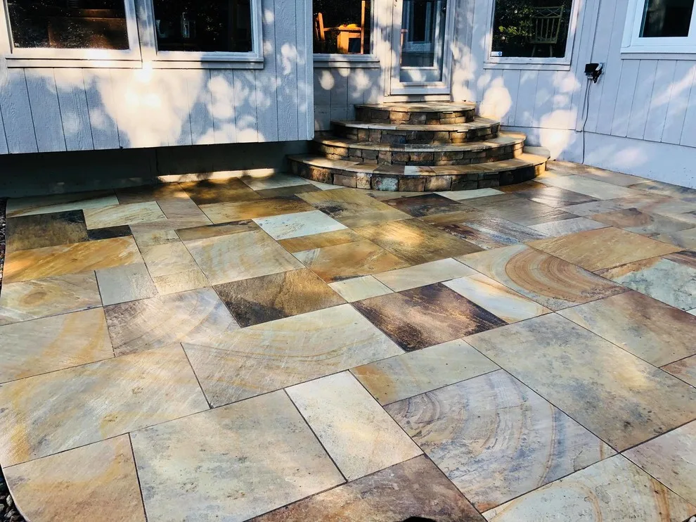 Missouri Patios with Fire Pit, Integrated Steps, and Outdoor Lighting by Kansas City Hardscapes - Photo 10