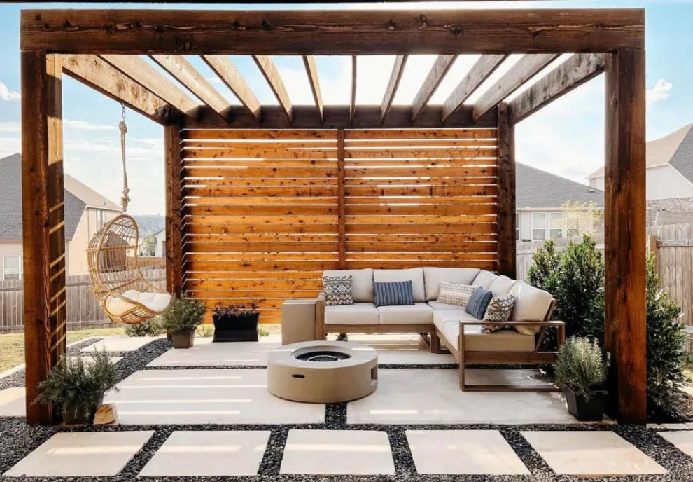 Contemporary Pergola by Georgetown Fence & Deck - Photo 5