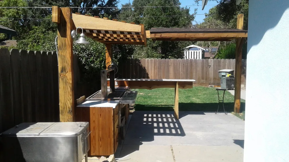 Modesto outdoor grilling space by Diamond K Woodworks LLC - Photo 3