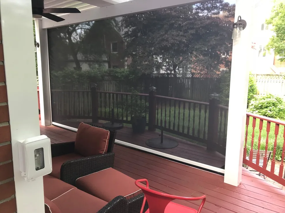 Motorized Privacy Panels for Surface Mounting by Tri-State Retractable Screens - Photo 4
