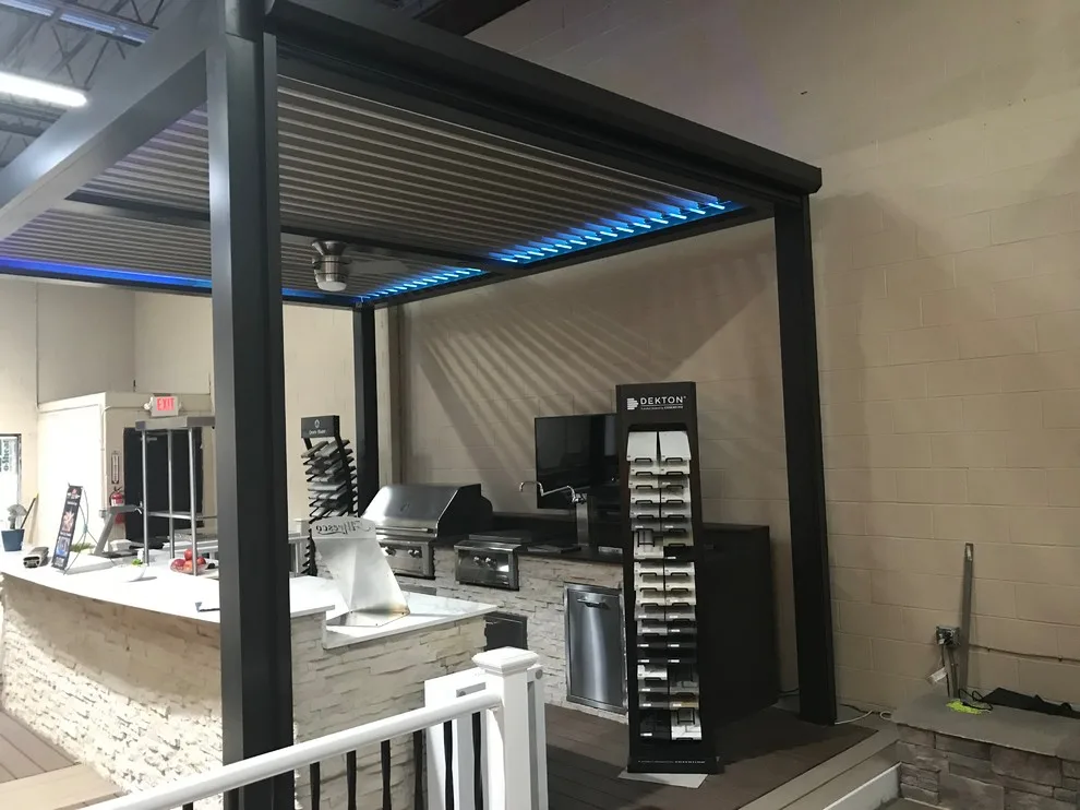 Motorized Privacy Panels for Surface Mounting by Tri-State Retractable Screens - Photo 3