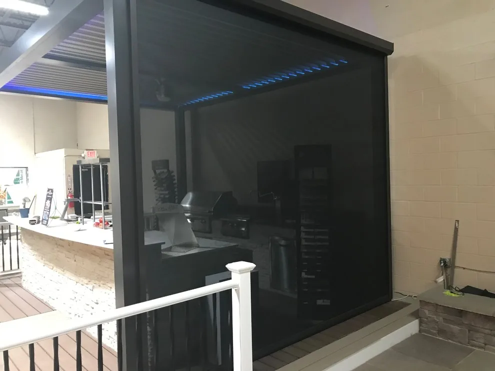 Motorized Privacy Panels for Surface Mounting by Tri-State Retractable Screens - Photo 7