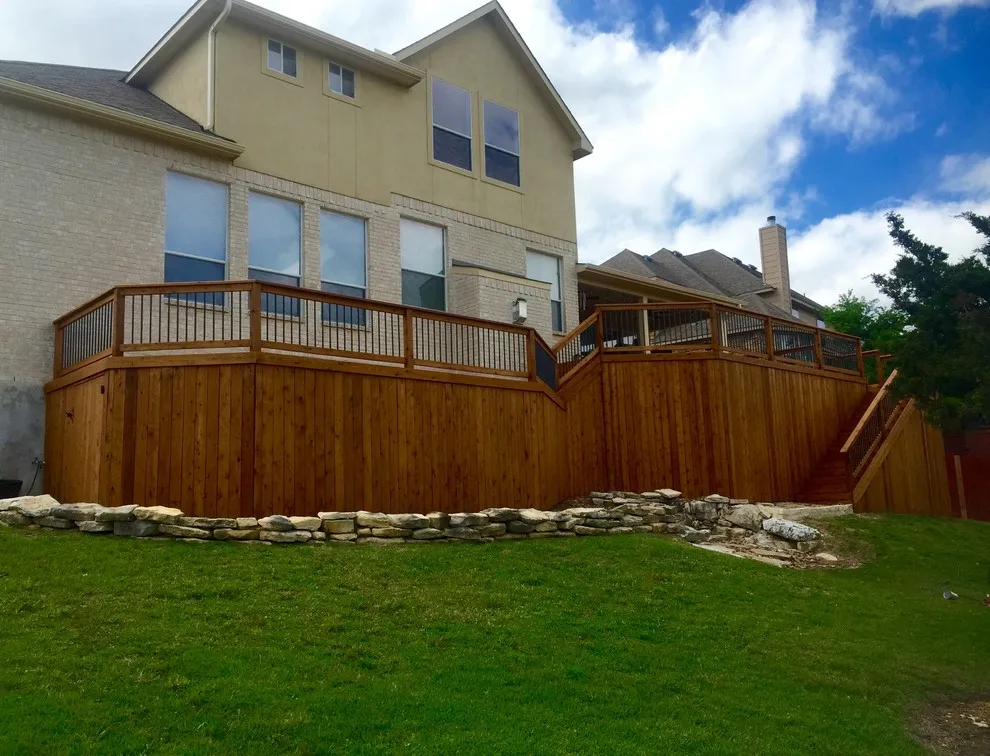 Tiered Cedar Deck with Hidden Storage by Diamond Decks - Photo 5