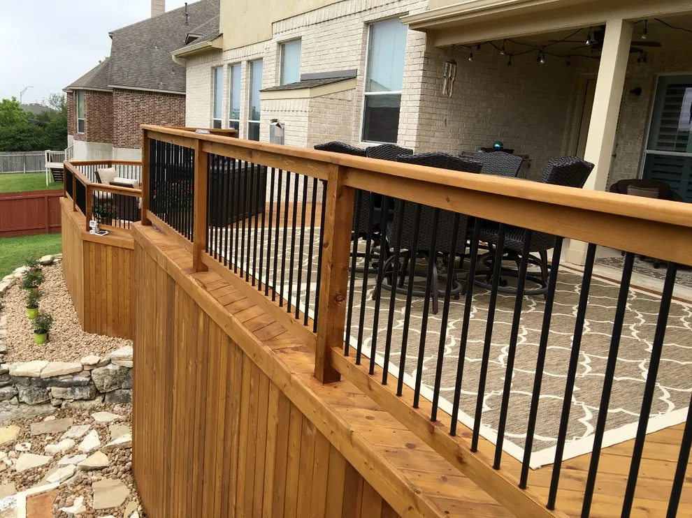 Tiered Cedar Deck with Hidden Storage by Diamond Decks - Photo 3