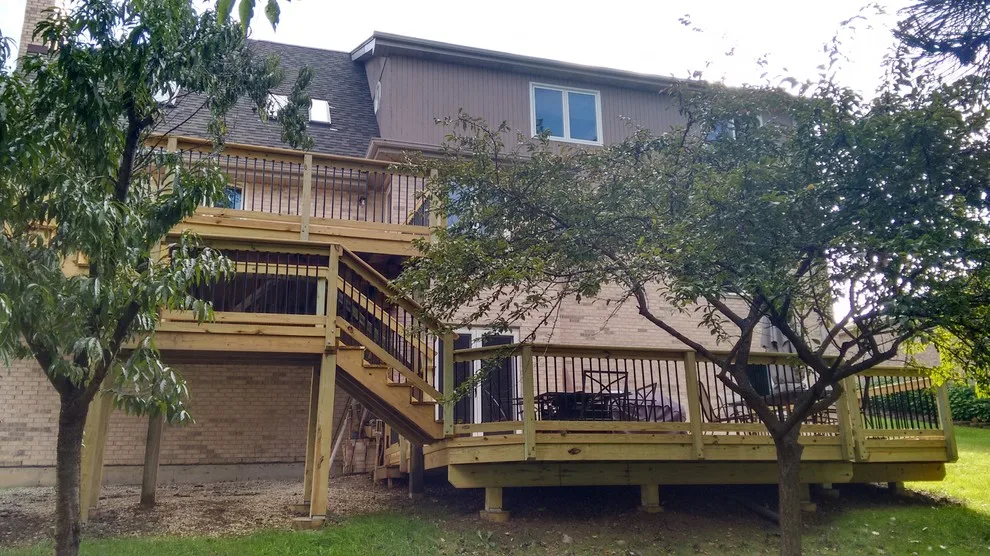 Lemont, IL Deck Builder's Multi-Tiered Deck by Archadeck Of Chicagoland - Photo 4