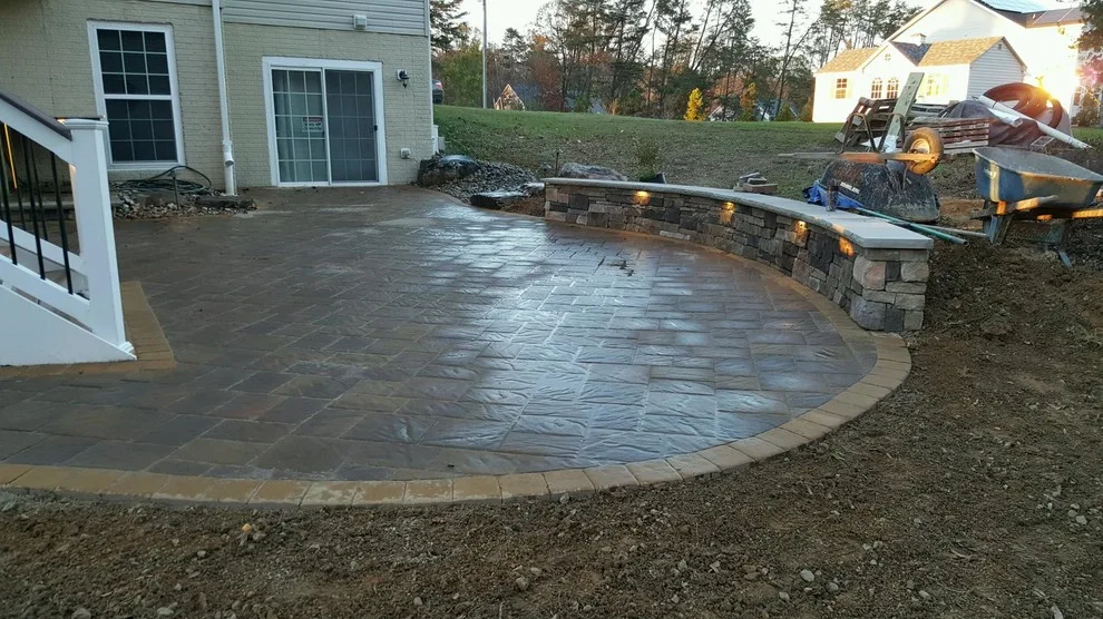 Tiered patio adjacent to Fiberon ipe deck by Coastal Outdoor Spaces - Photo 16