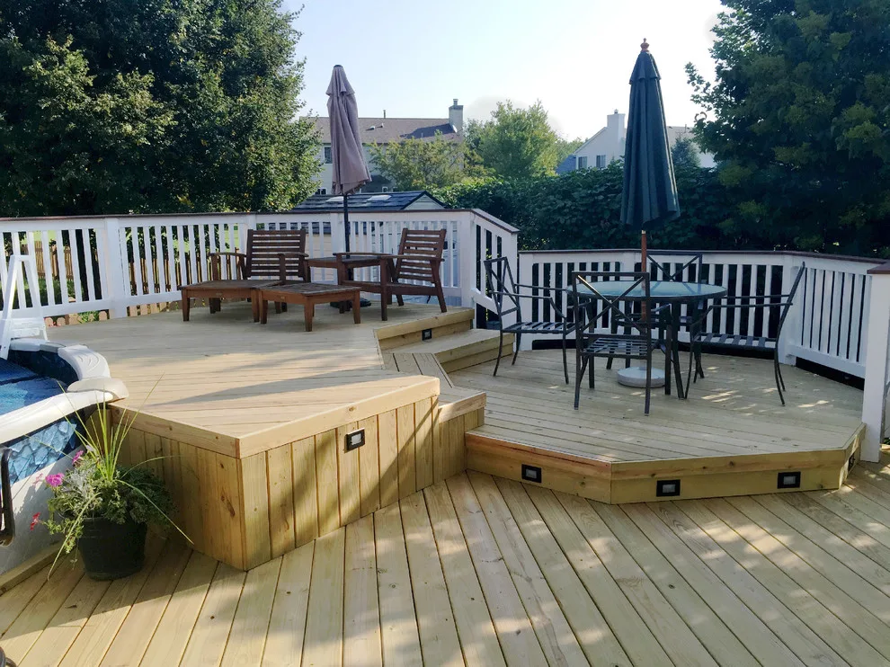 Tiered Pool Deck in Aurora, IL by Archadeck Of Chicagoland - Photo 2