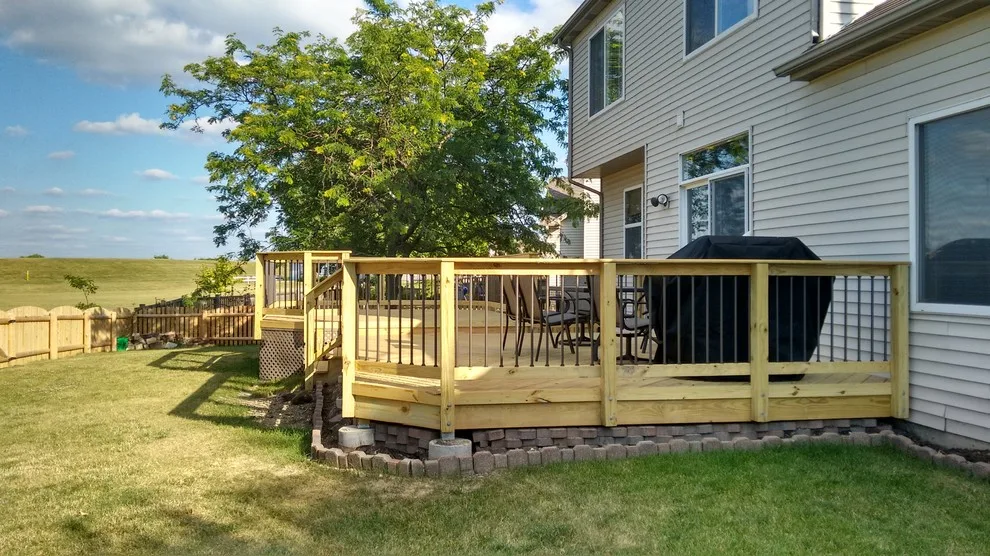 Tiered Wooden Deck in Plainfield, IL by Archadeck Of Chicagoland - Photo 4