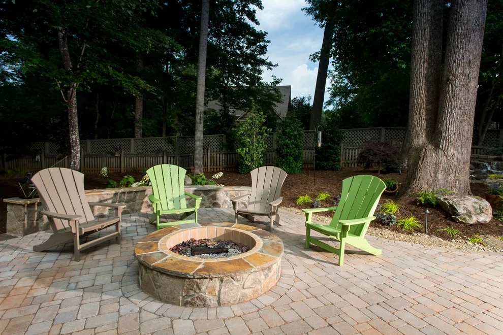 Backyard Patio with Multiple Seating Options by The Stone Man - Photo 4