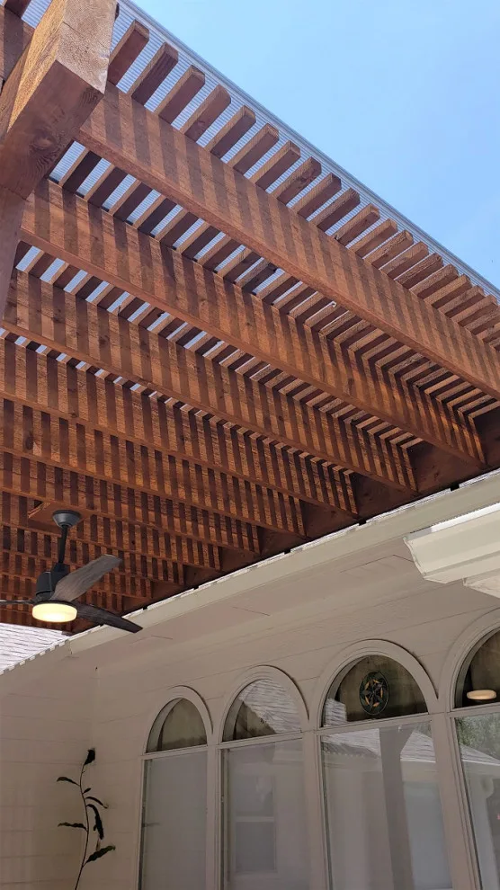 Cedar Pergola Extension in Northeast Austin by Archadeck Of Austin - Photo 5