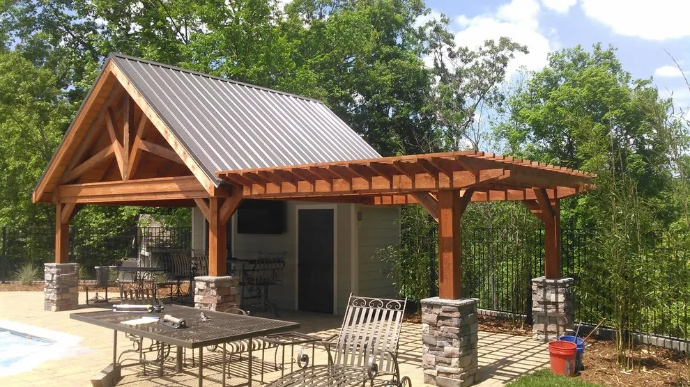 Albany Swimming Pool Pavilion by Weddington Construction - Photo 3