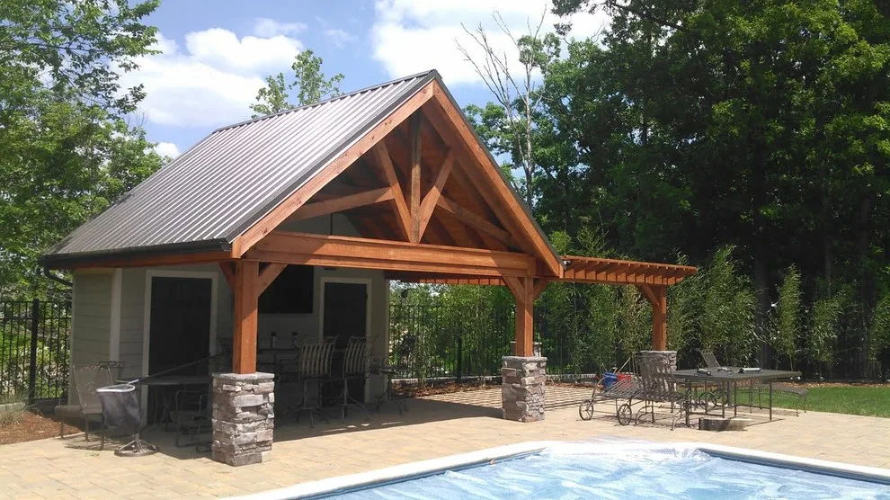 Albany Swimming Pool Pavilion by Weddington Construction - Photo 2