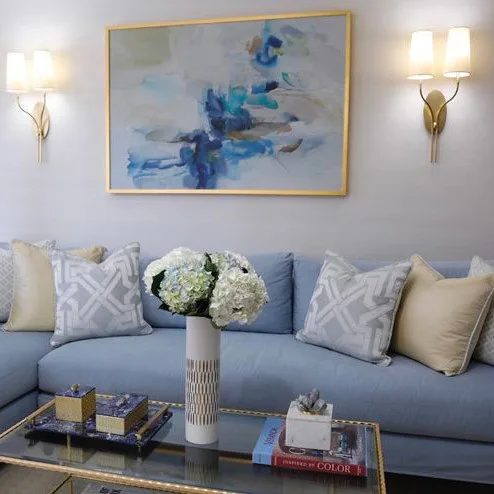 Transitional Living Room in the Upper East Side by DLT Interiors-Debbie Travin - Photo 5
