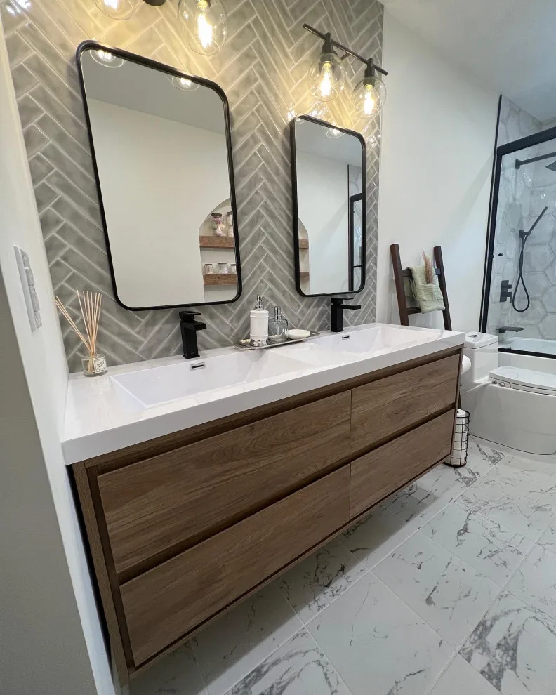 Valley Cottage Bathroom Renovation by Studio Katherine G - Photo 15