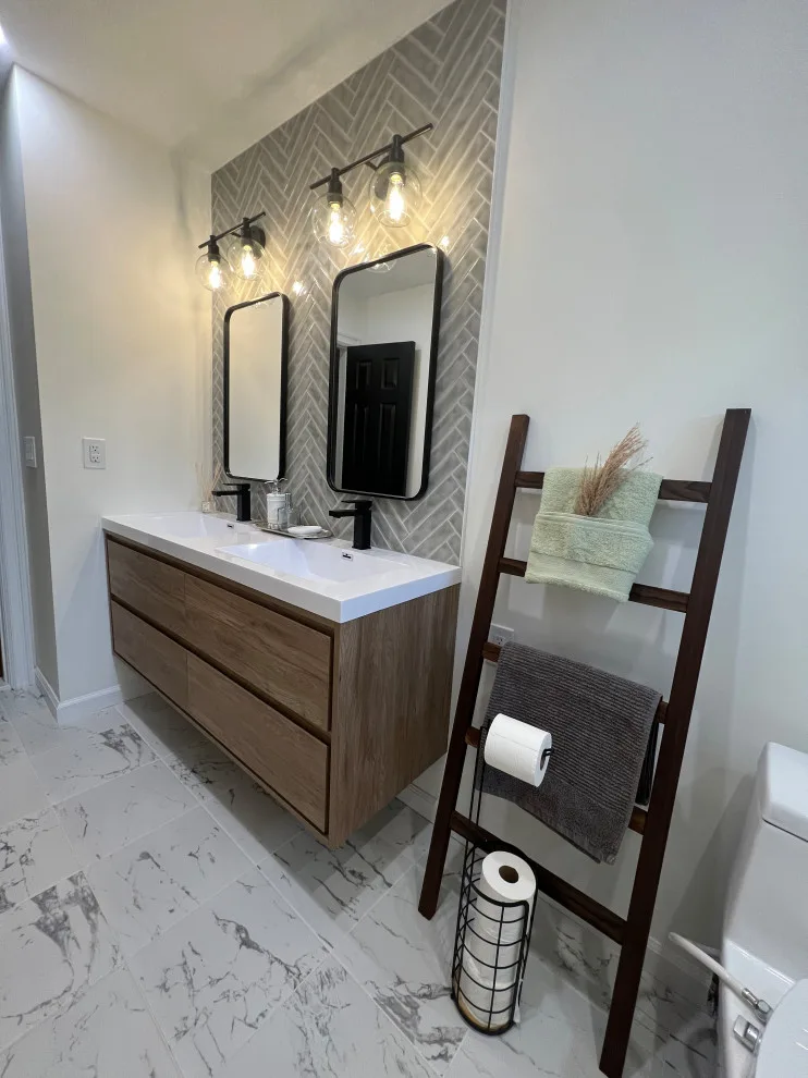 Valley Cottage Bathroom Renovation by Studio Katherine G - Photo 3