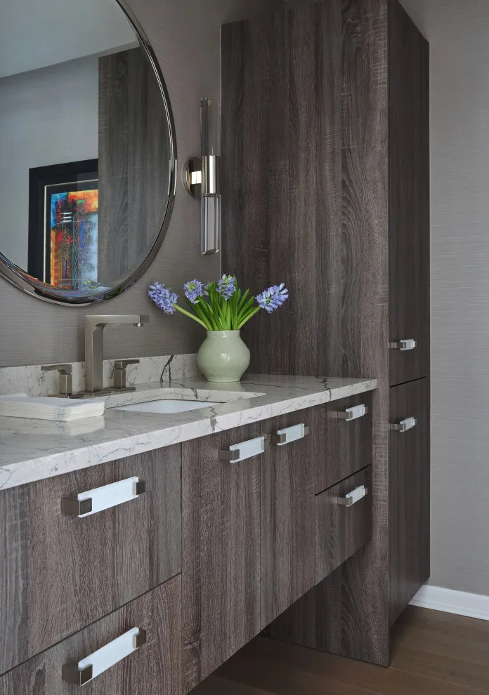Cozy Atmospheric Bathroom by A. Klein Interior Design LLC - Photo 3