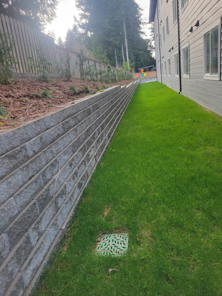 “Drain & Catch bases instead. Sprinkler system installed.2 by Mendoza Landscaping LLC - Photo 9