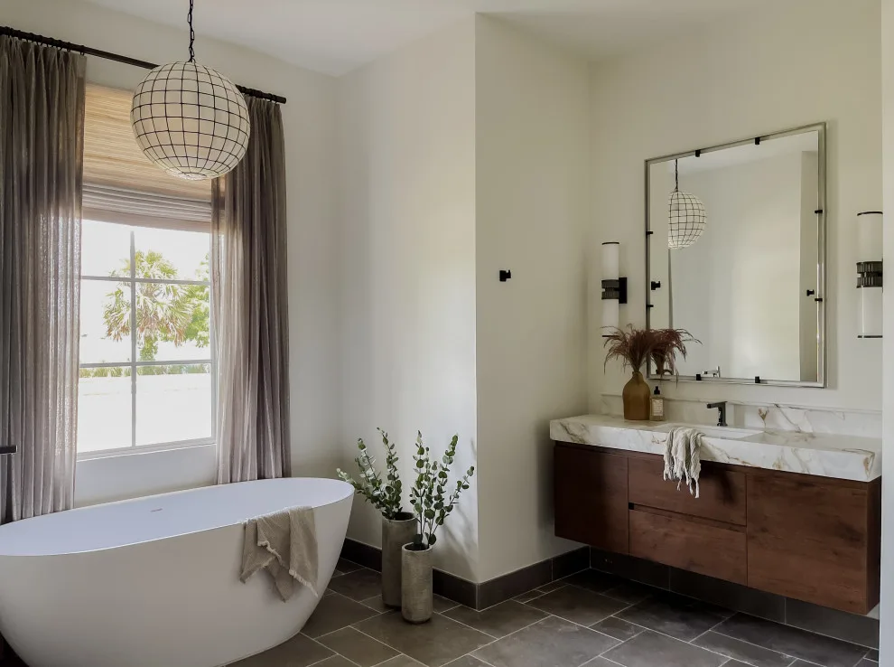 Tranquil Bathroom Renovation by South Trace Interiors - Photo 3