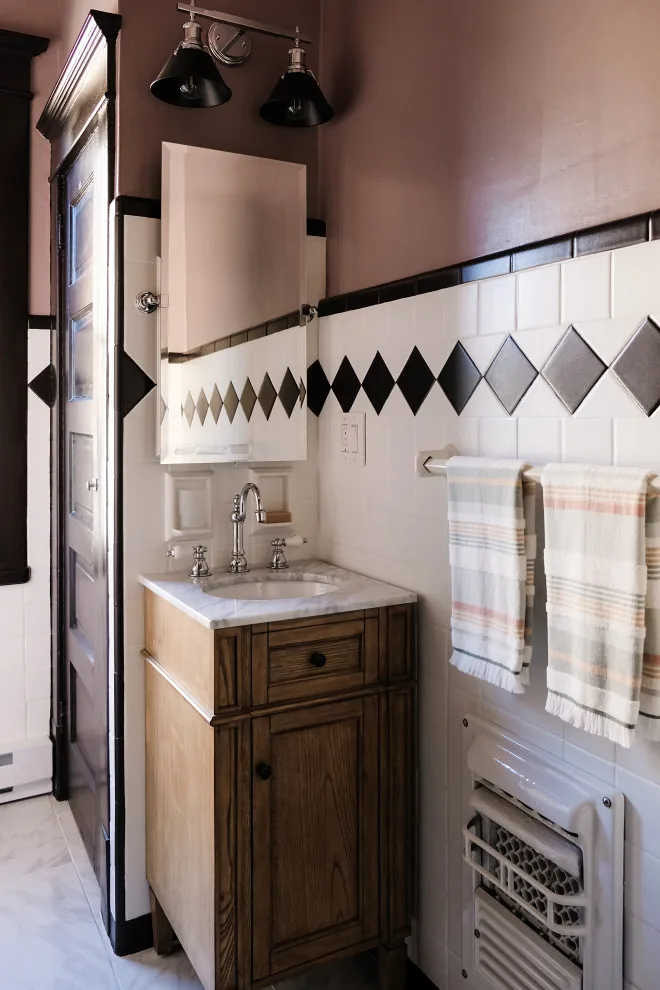 Retro Elegant Guest Bathroom by Rockledge Design + Architecture - Photo 18
