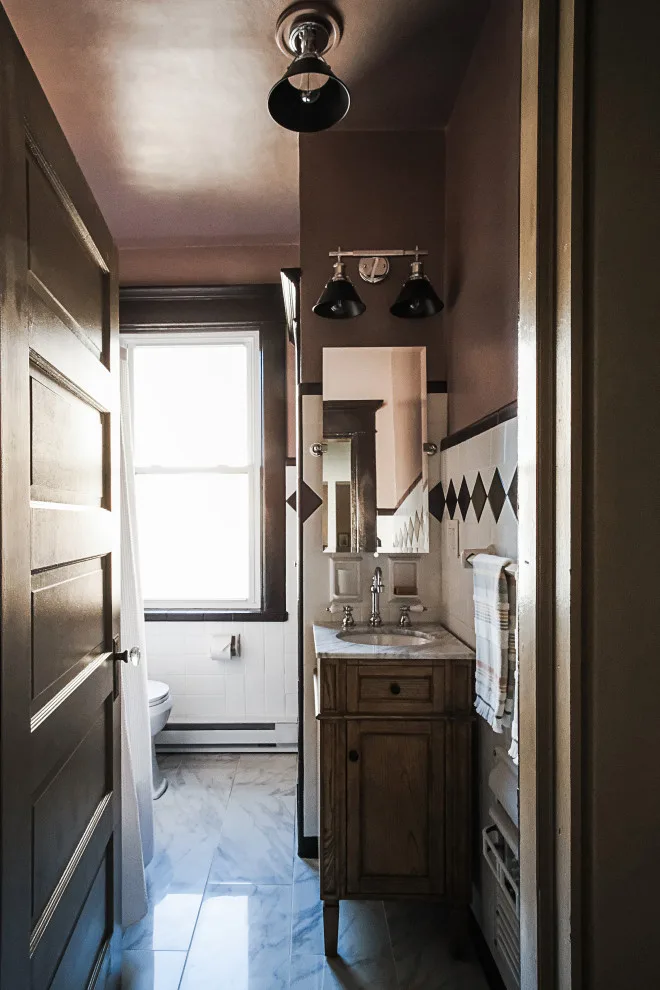 Retro Elegant Guest Bathroom by Rockledge Design + Architecture - Photo 12