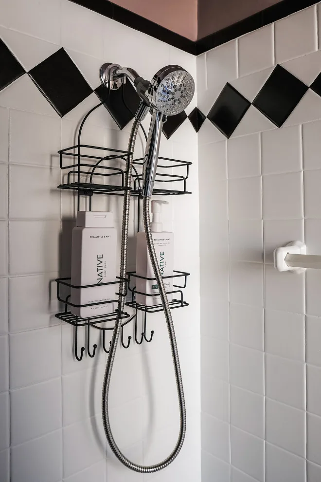 Retro Elegant Guest Bathroom by Rockledge Design + Architecture - Photo 5