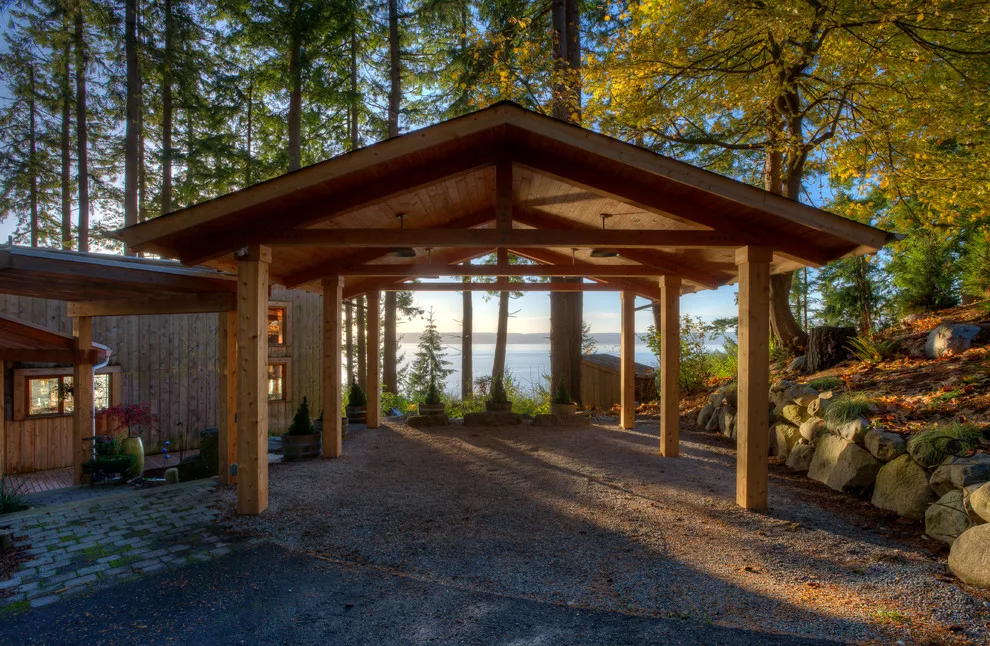 Stanwood WA Carport at Warm Beach by Dan Nelson, Designs Northwest Architects - Photo 6