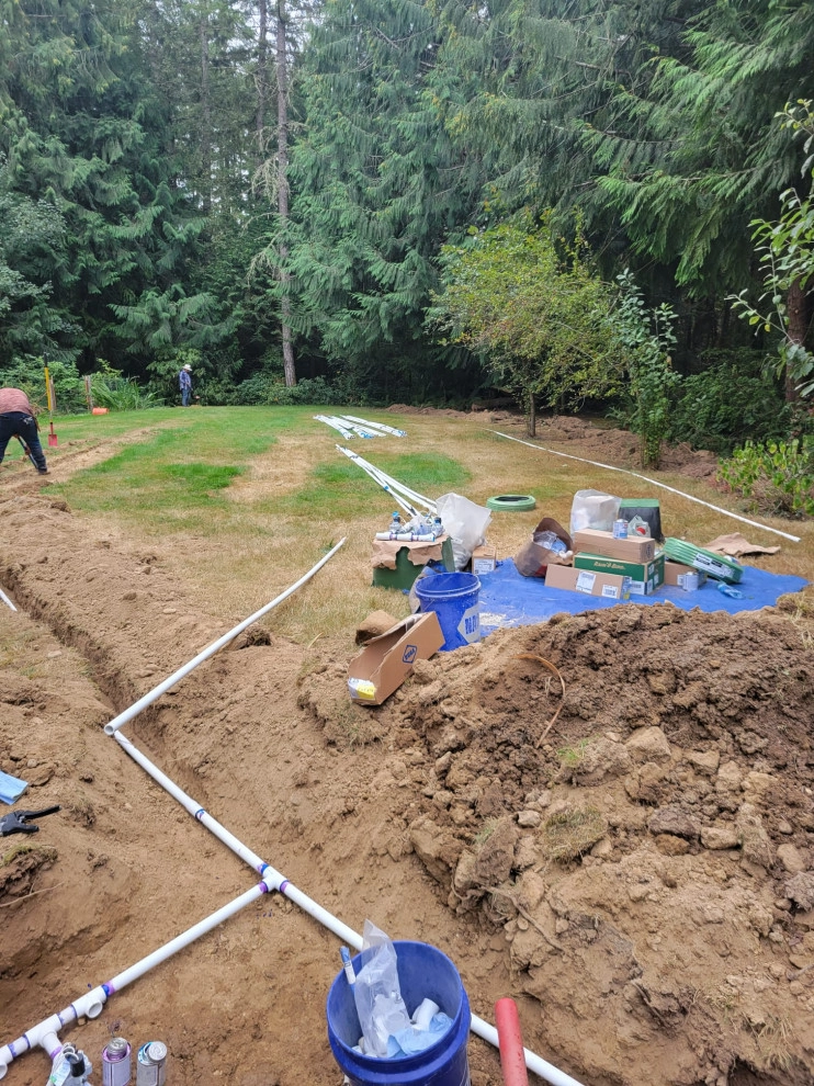 “Drain & Catch bases instead. Sprinkler system installed.2 by Mendoza Landscaping LLC - Photo 2